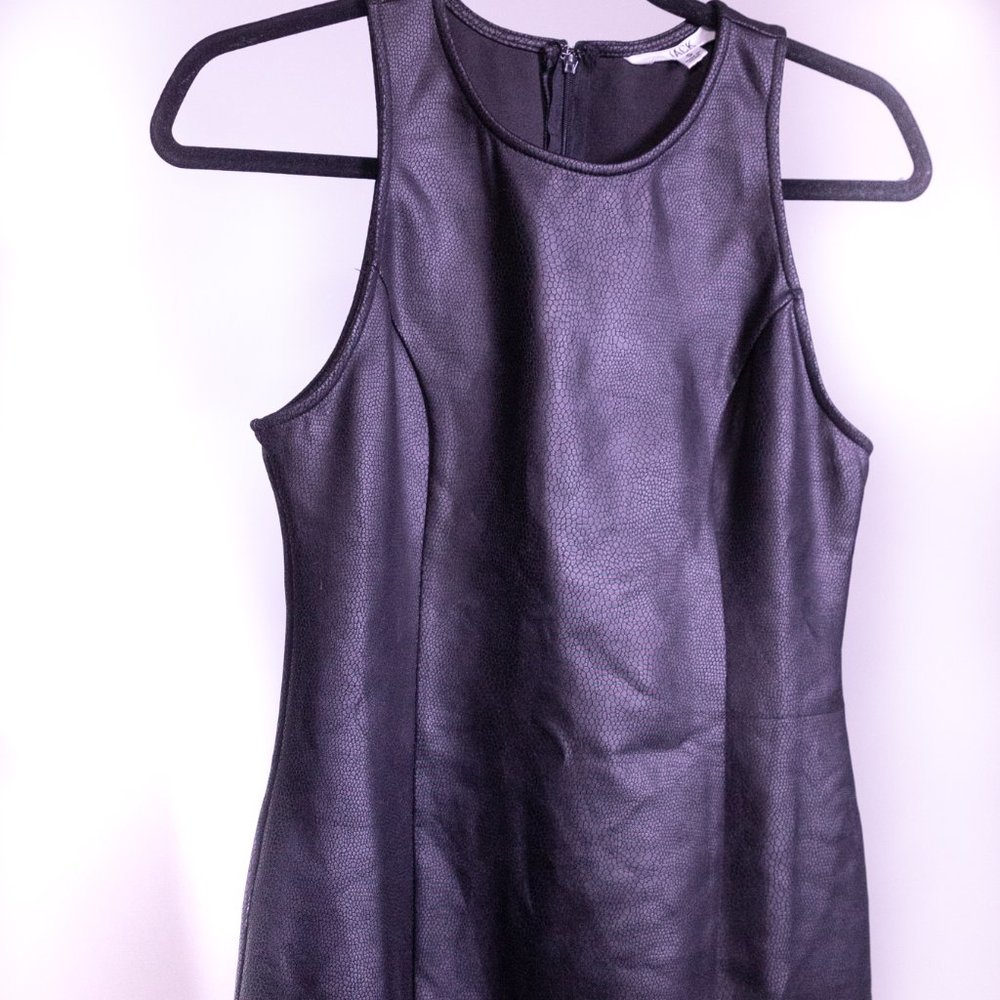 JACK BY BB DAKOTA FAUX LEATHER MINI DRESS